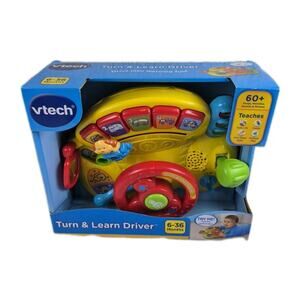 Vtech Turn and Learn Driver Toy Yellow Ages 6 to 36 months New